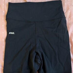 Black High-Rise Bike Shorts for Women